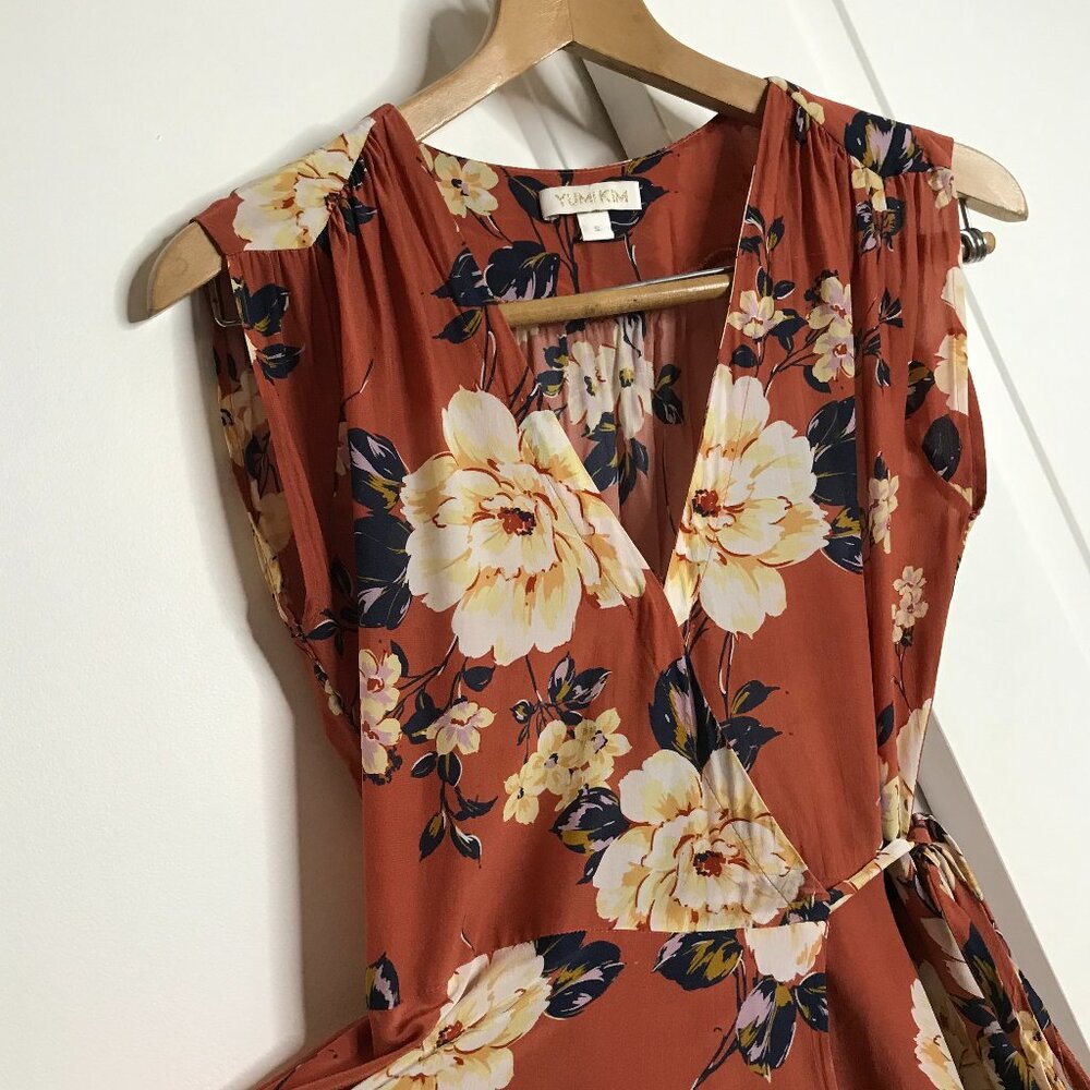 Anthropologie Yumi Kim Kennedy Floral Wrap Dress Size Small